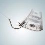 Money on a hook